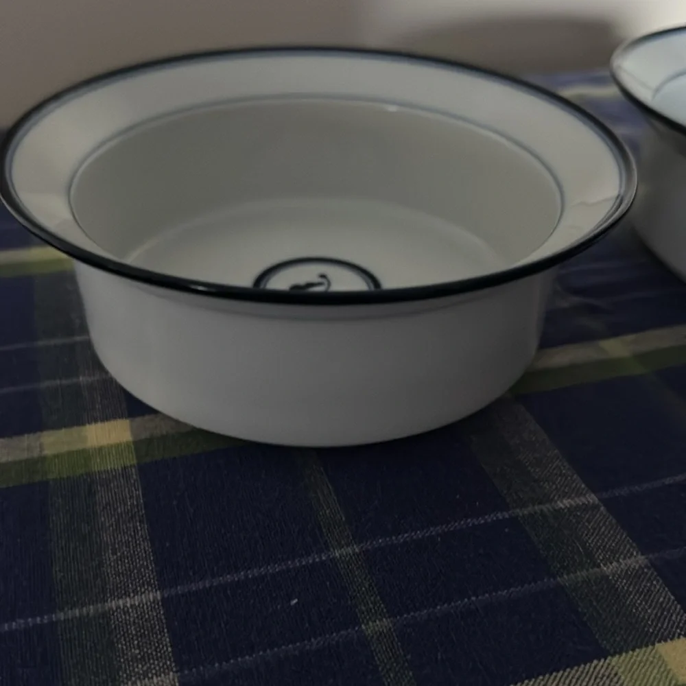 Dansk Flora JUNIPER rimmed cereal bowls - set of 2